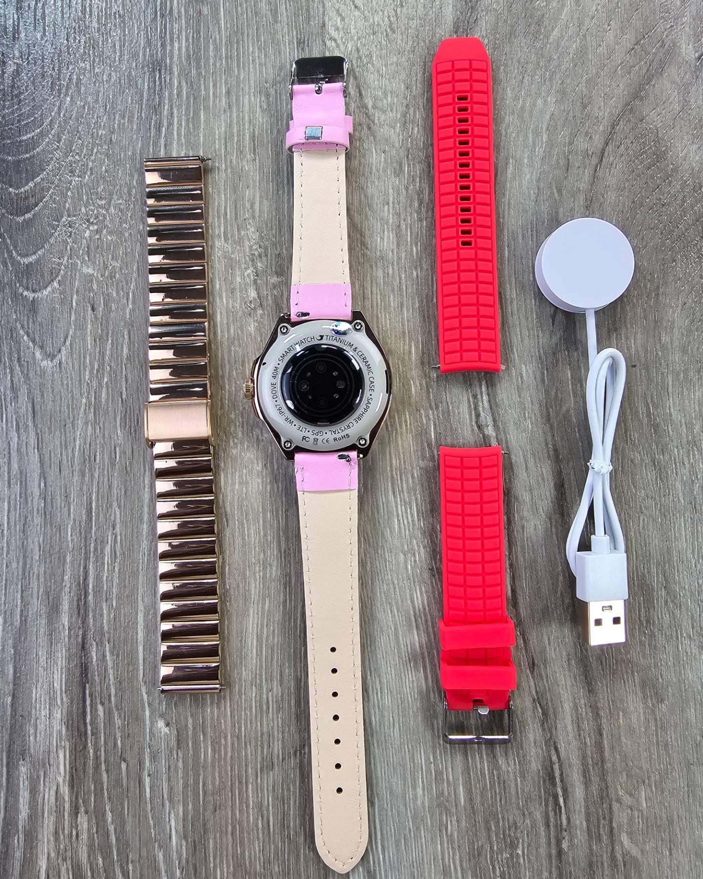SMARTWATCH LG76 Mini REDONDO PARA DAMA + Otra Correa de Obsequio