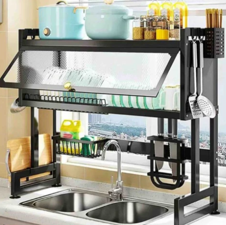 Organizador De Cocina De Dos Niveles Con Puerta