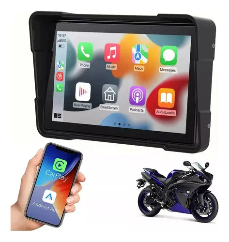 pantalla para moto carplay