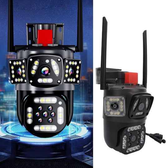 Cámara 3 lentes con alarma