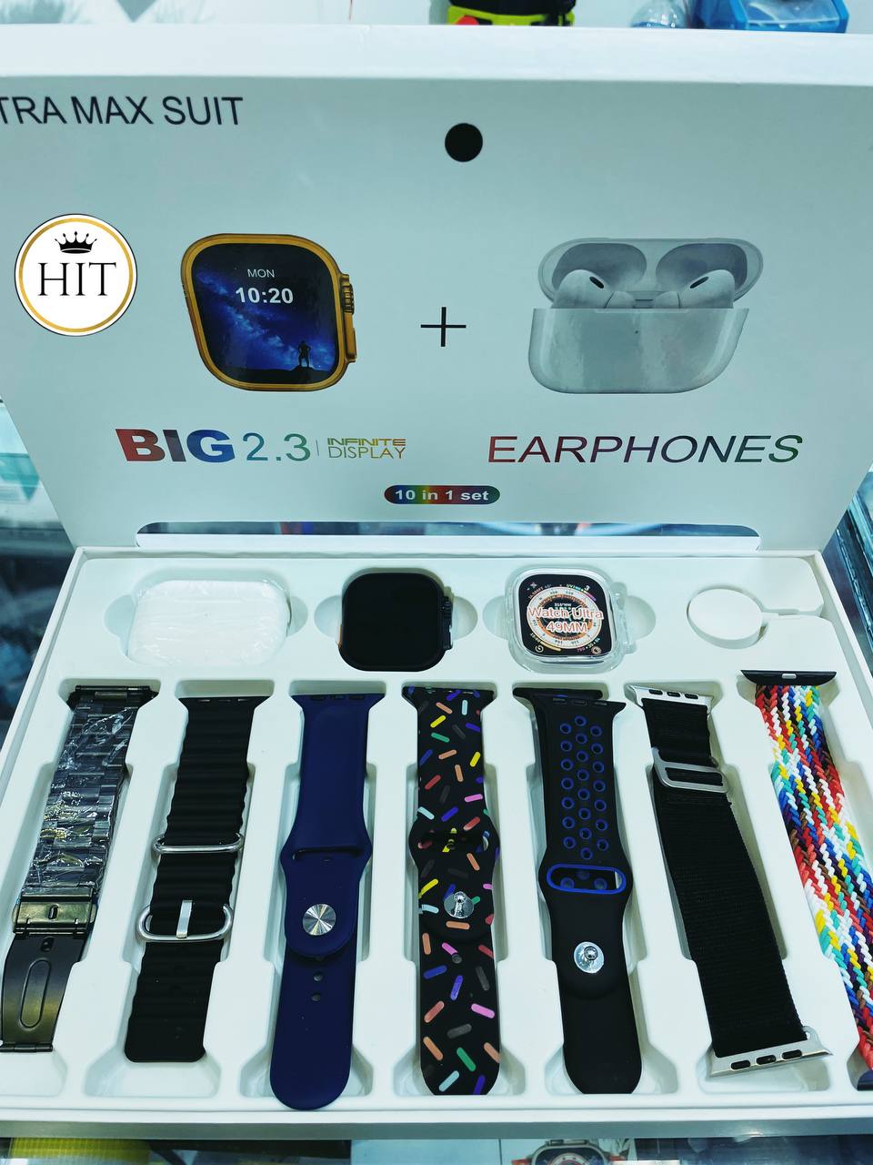 SMARTWATCH i20 ULTRA 7 EN 1 + Audifonos Bluetooth