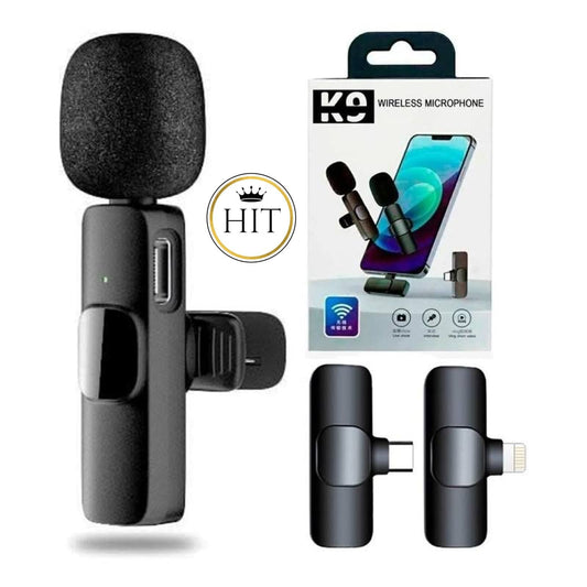 Micrófono de solapa inalámbrico Entrada Tipo c y iPhone