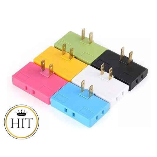 Adaptador De Toma Corriente 3 Salidas Giratorio 180 Grado - colombiahit