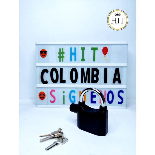 Candado De Seguridad Con Alarma - colombiahit