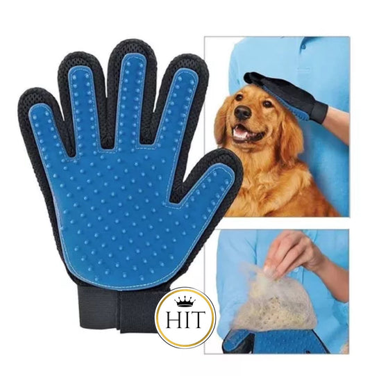 Guante True Touch Para Peinar Acariciar Gatos Y Perros - colombiahit