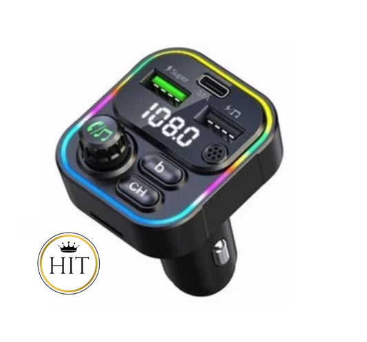 Modulador Bluetooth Con entrada tipo C, Cargador y Bluetooth para carro - colombiahit