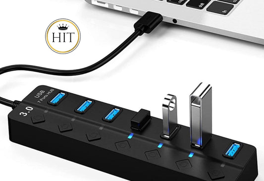 Multipuerto Usb Hub X 7 Con Interruptor 2.0 - colombiahit
