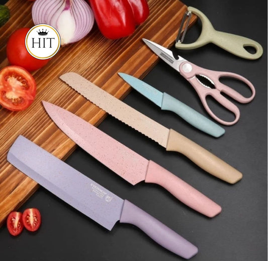 Set De Cuchillos En Cerámica Quitchen 6 Piezas - colombiahit