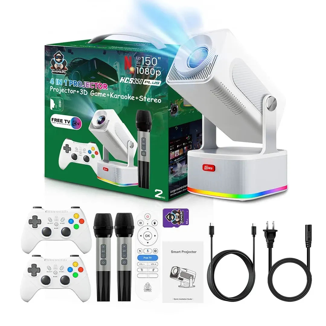 Proyector profesional con juegos 4 en 1