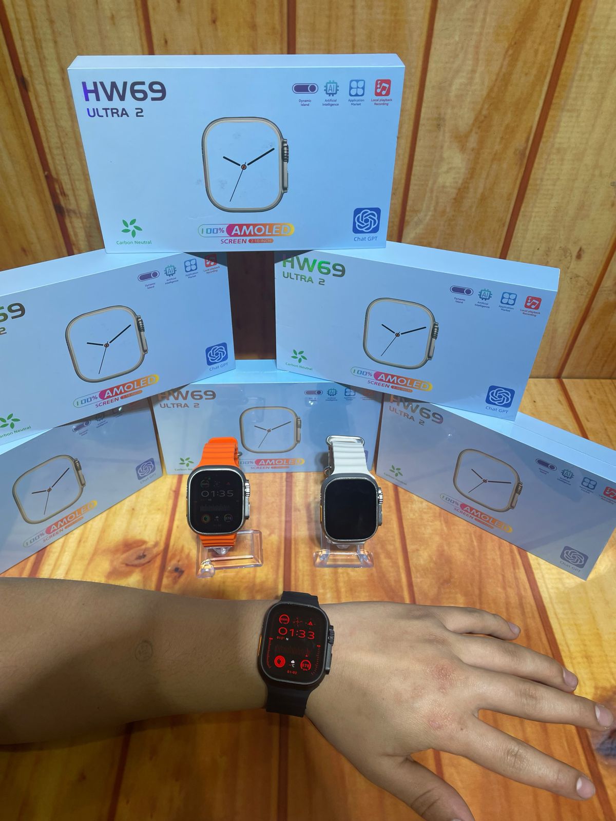 Smartwatch Hw69 Ultra Único con pantalla amoled y Inteligencia artificial (Chat Gpt)