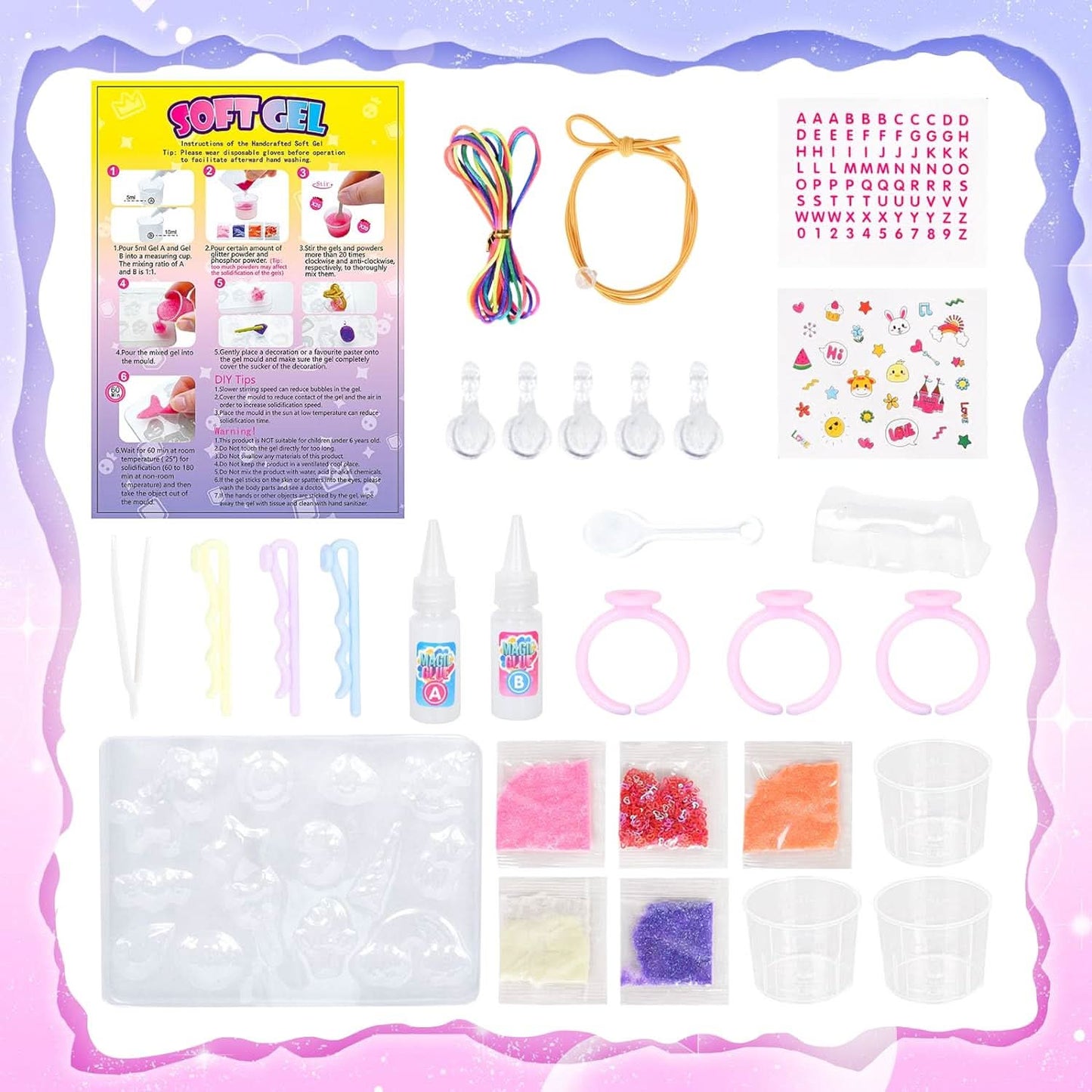 SOFT GEL Kit de manualidades UNICORNIO