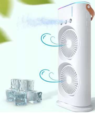 Ventilador Doble y Difusor de Aroma