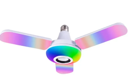 Bombillo Parlante RGB Tipo Ventilador