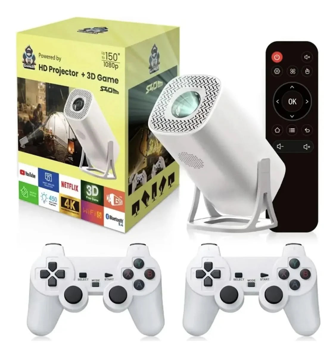 Proyector Android Ultra Hd Con Juegos