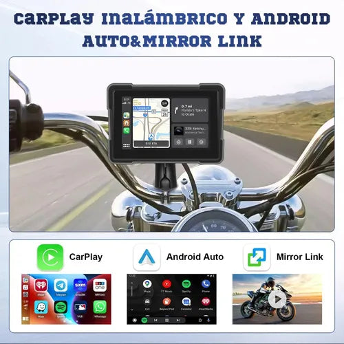 pantalla para moto carplay