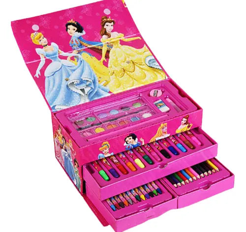 estuche de arte de Disney que contiene 54 piezas.