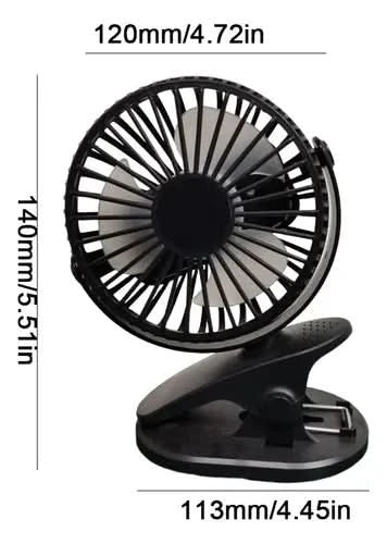 Mini ventilador portátil con pinza