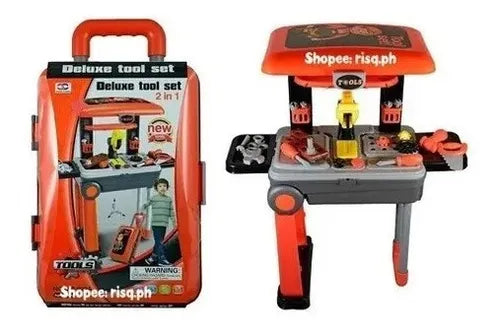 Set de herramientas de juguete portátil tipo mochila
