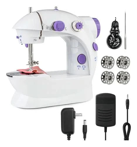 Mini máquina de coser eléctrica portátil