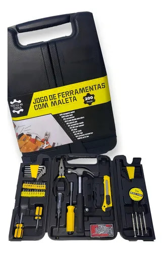 kit de herramientas con estuche de 200 piezas
