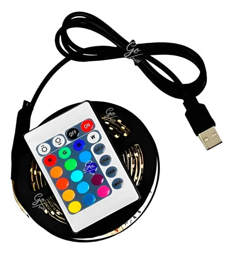 luz LED USB RGB de 5 metros