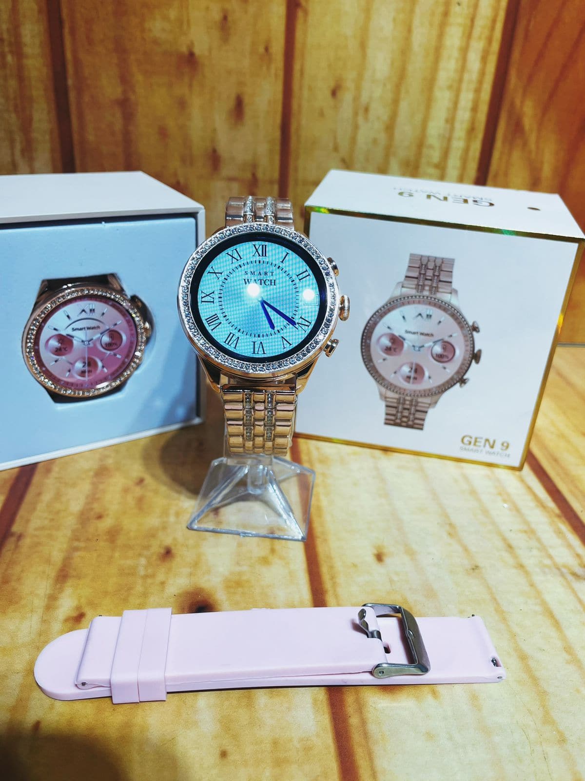 SMARTWATCH GEN 9 REDONDO PARA DAMA + Otra Correa de Obsequio