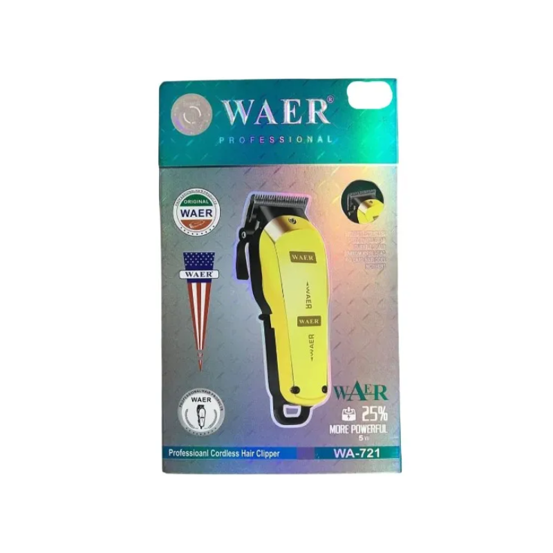 máquina cortapelo o barbera inalámbrica recargable Waer WA-721