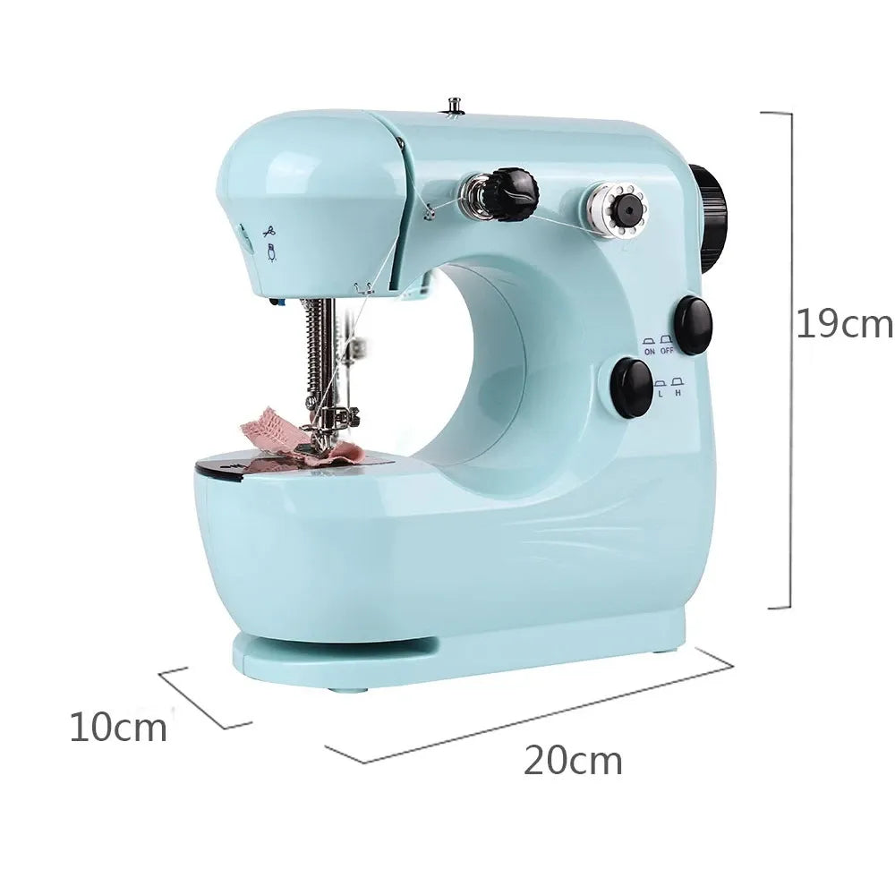 Mini máquina de coser eléctrica portátil