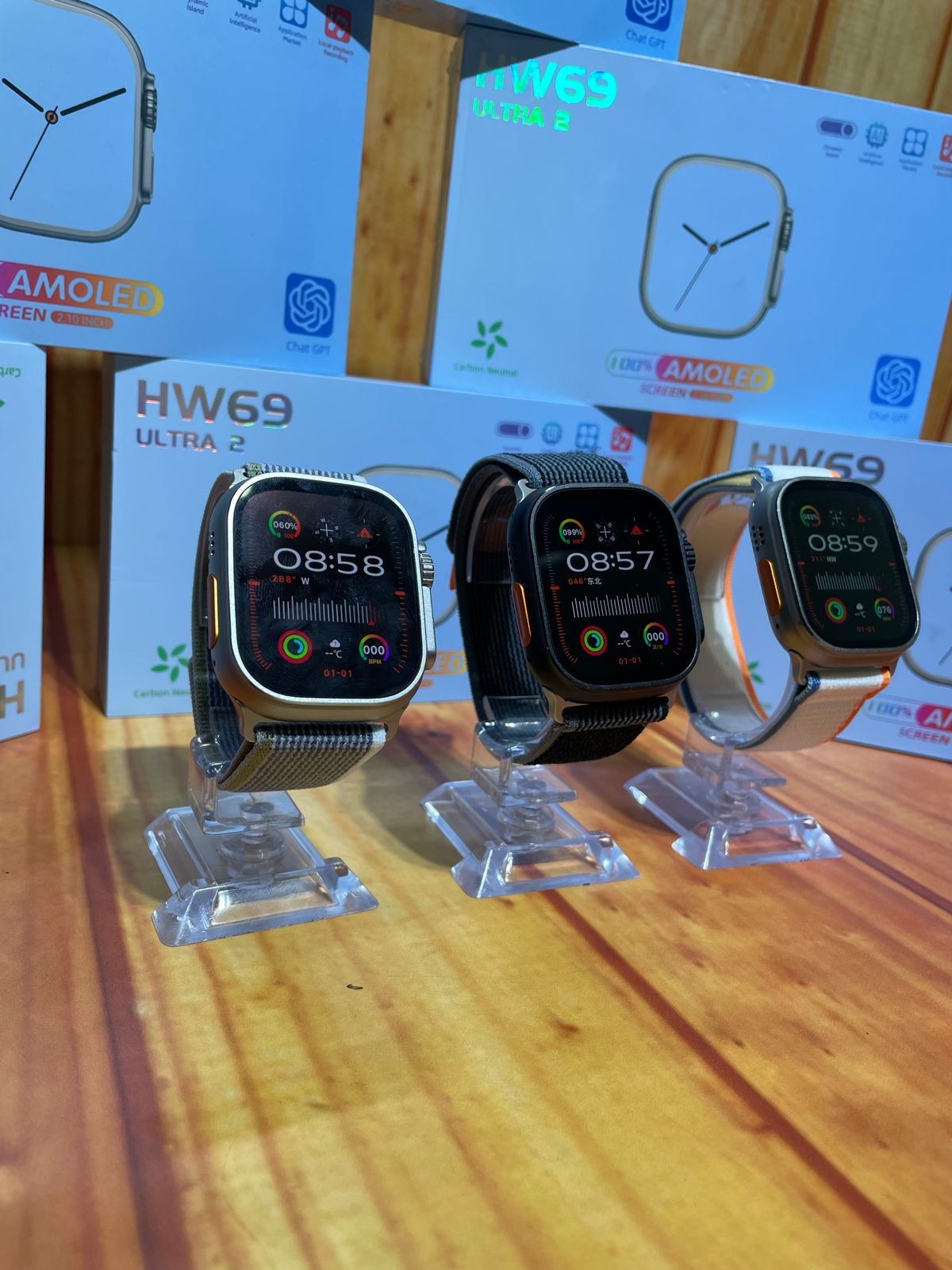 Smartwatch Hw69 Ultra Único con pantalla amoled y Inteligencia artificial (Chat Gpt)