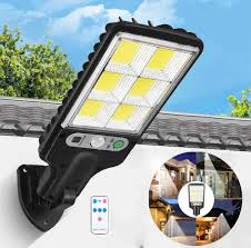 Lámpara LED solar de exterior con sensor de movimiento