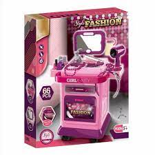 Tocador infantil de juguete con luces y sonidos, de 31 piezas, con la marca "Girl Beauty Fashion"