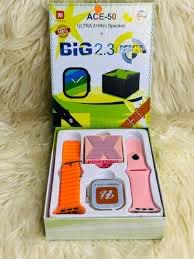smartwatch Ace-50 Ultra 3 y un mini altavoz