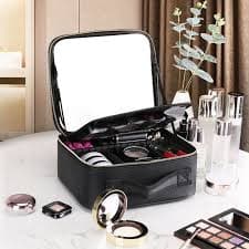 Organizador de maquillaje con espejo led