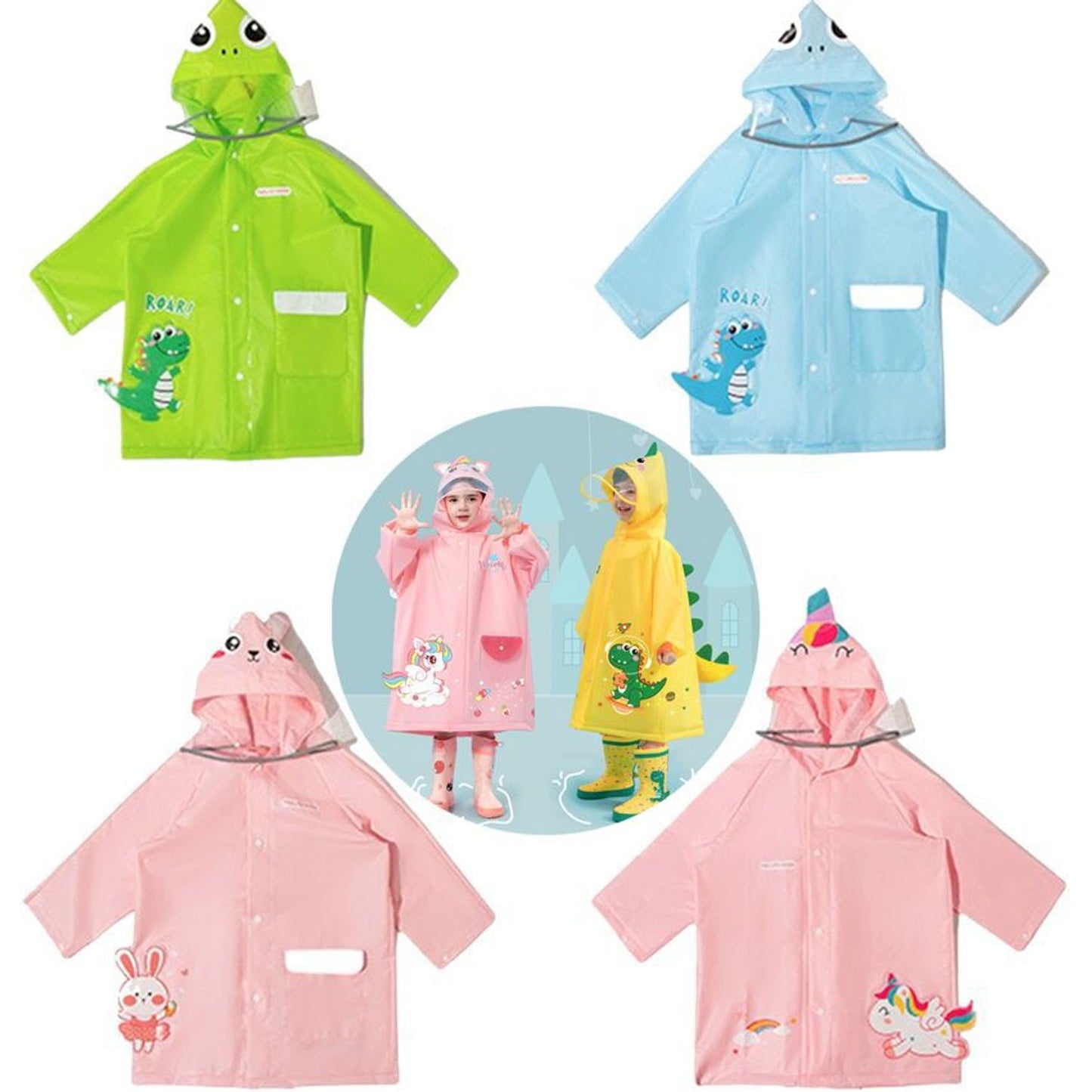 Capa impermeable para lluvia para niños de alta calidad