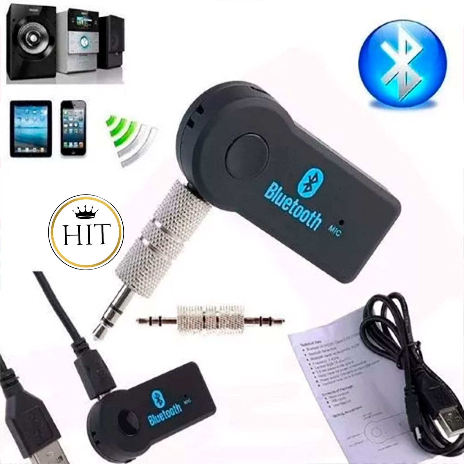 Adaptador Bluetooth Bt310 Manos Libres 3.5mm - colombiahit