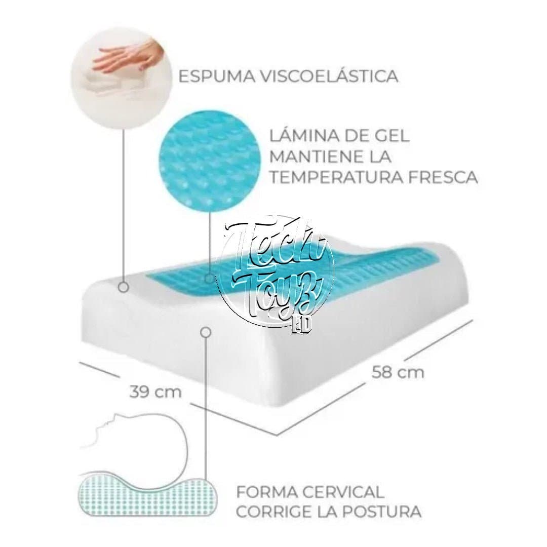 Almohada De Gel Ortopedica Cool Pillow ¡No más noches acaloradas! - colombiahit