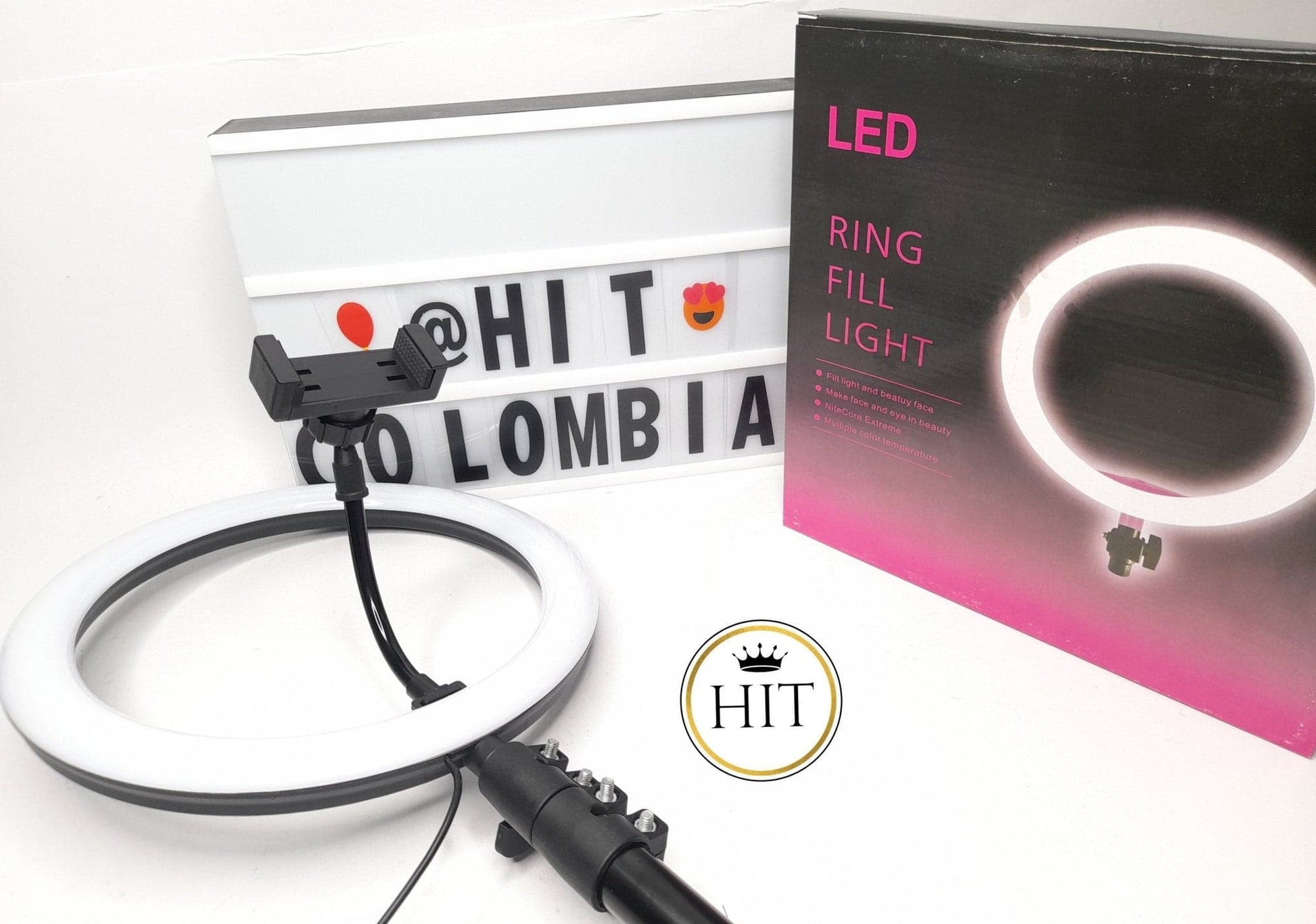 ARO DE LUZ LED CON TRIPODE - colombiahit