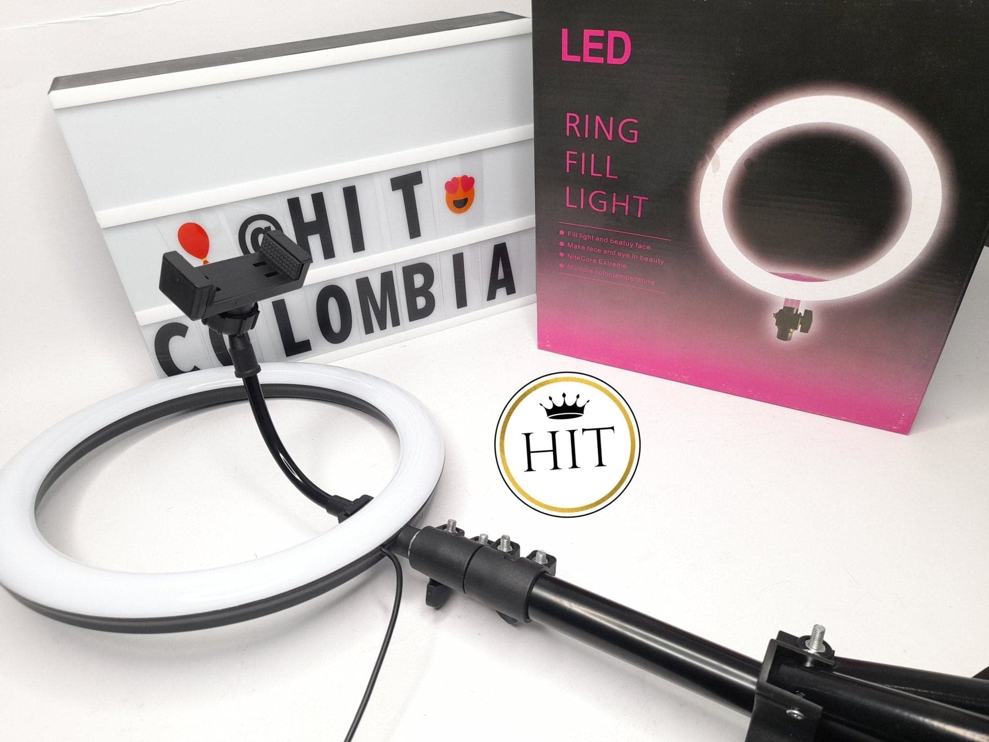 ARO DE LUZ LED CON TRIPODE - colombiahit