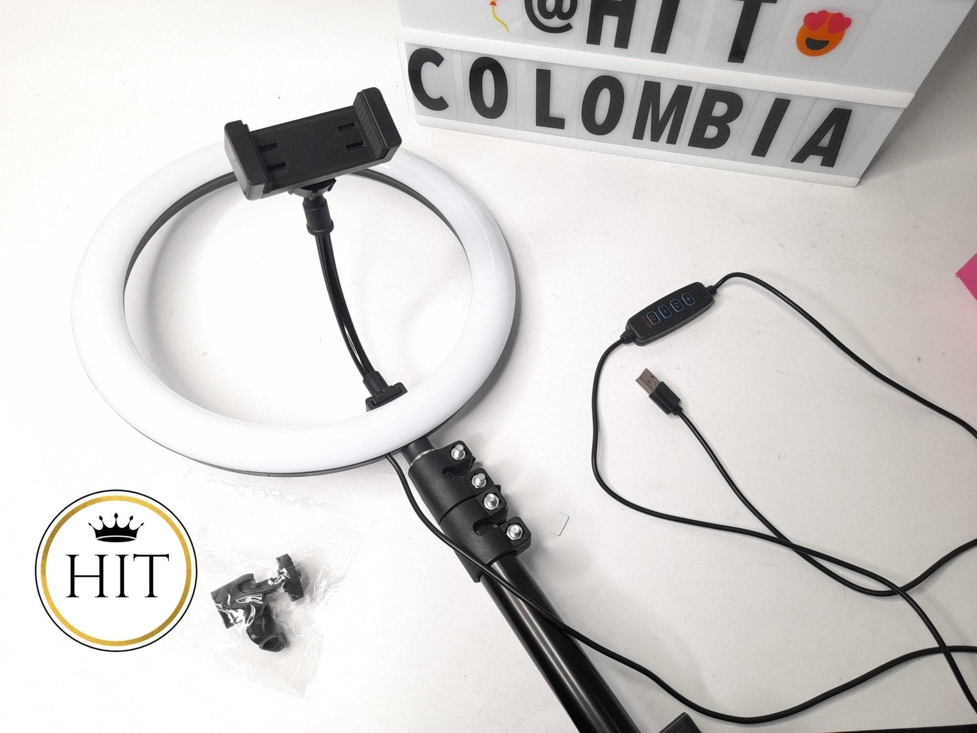 ARO DE LUZ LED CON TRIPODE - colombiahit