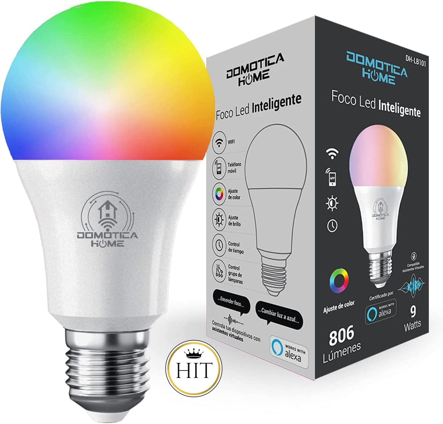 Bombillo Multicolor Rgb Wifi - colombiahit