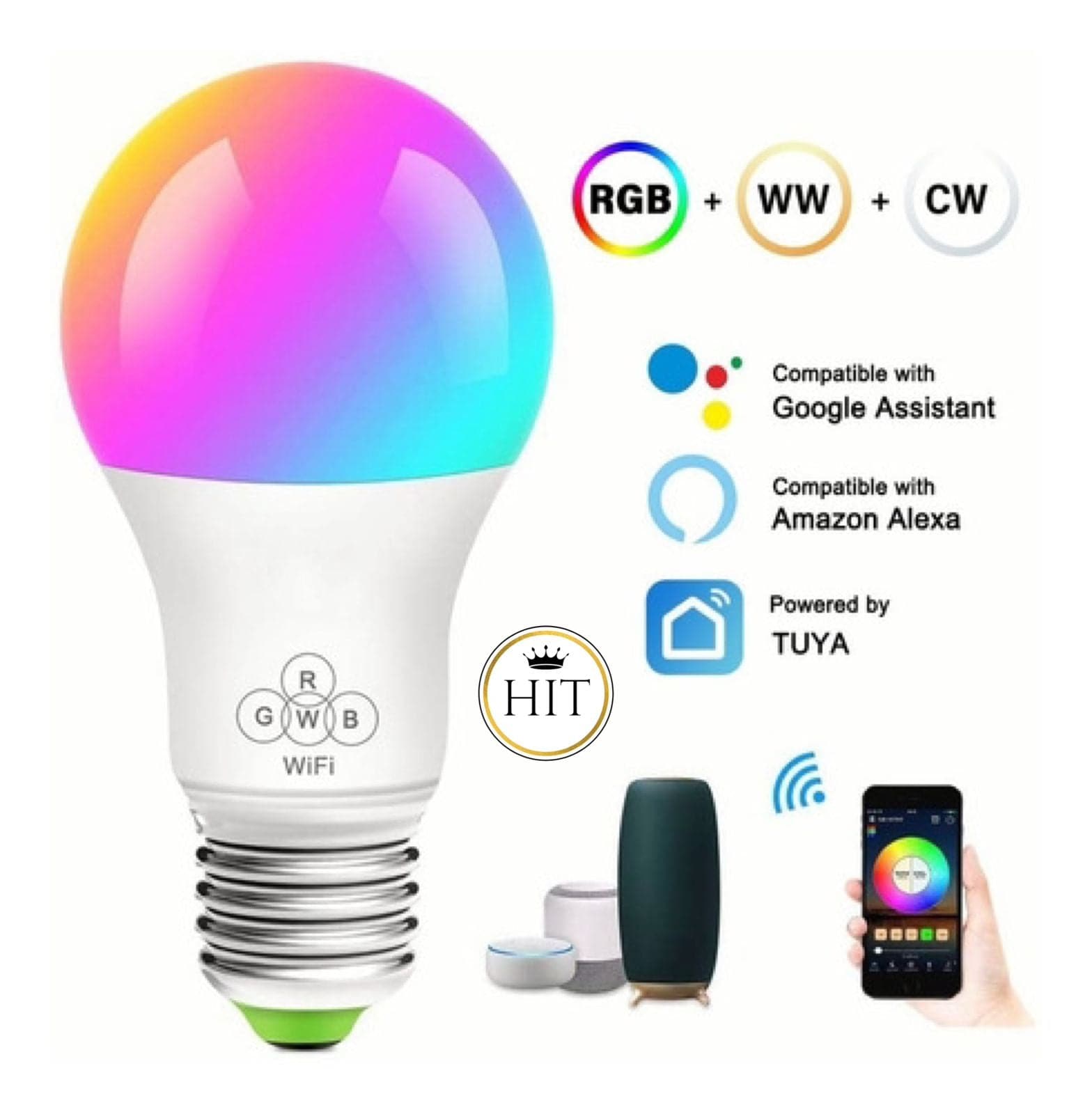 Bombillo Multicolor Rgb Wifi - colombiahit