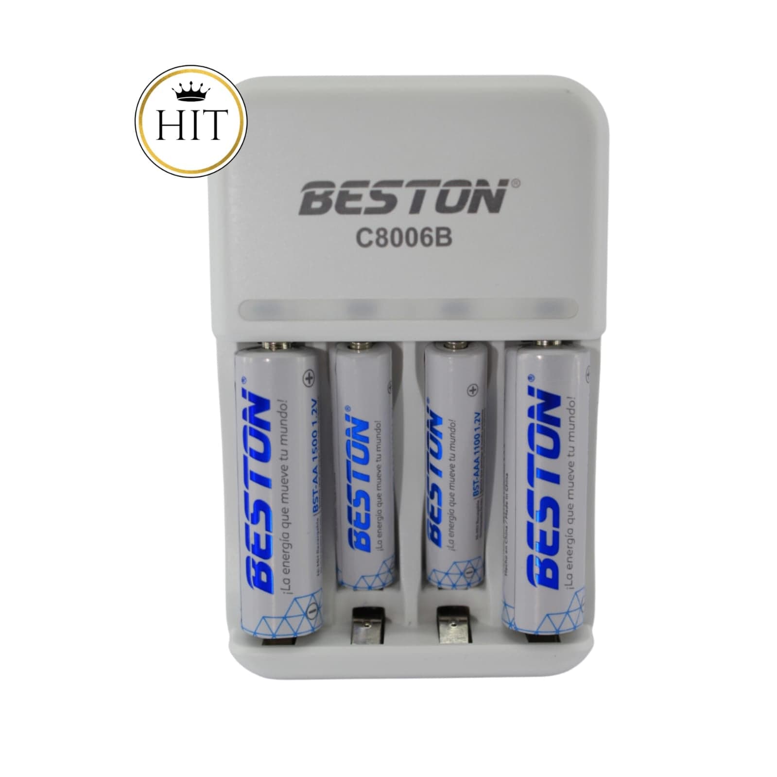 Cargador Baterías Beston Bst-c8006b 2 Pilas Aa Y 2 Pilas Aaa - colombiahit