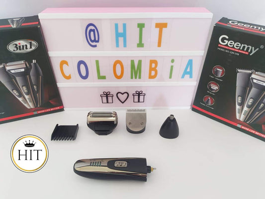 MAQUINA AFEITADORA GEEMY 598 3 EN 1 - colombiahit