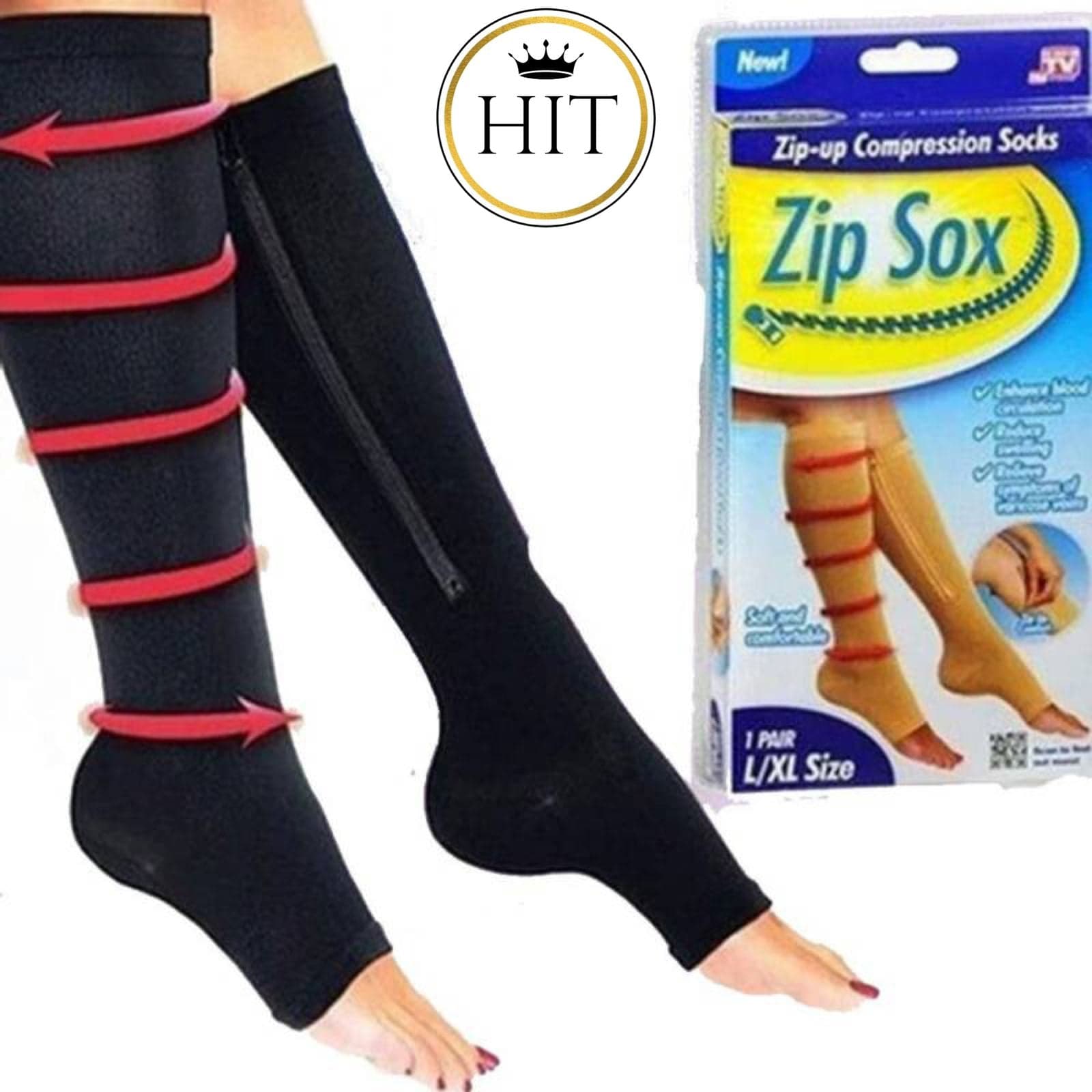 Medias zip sox vena varice - colombiahit