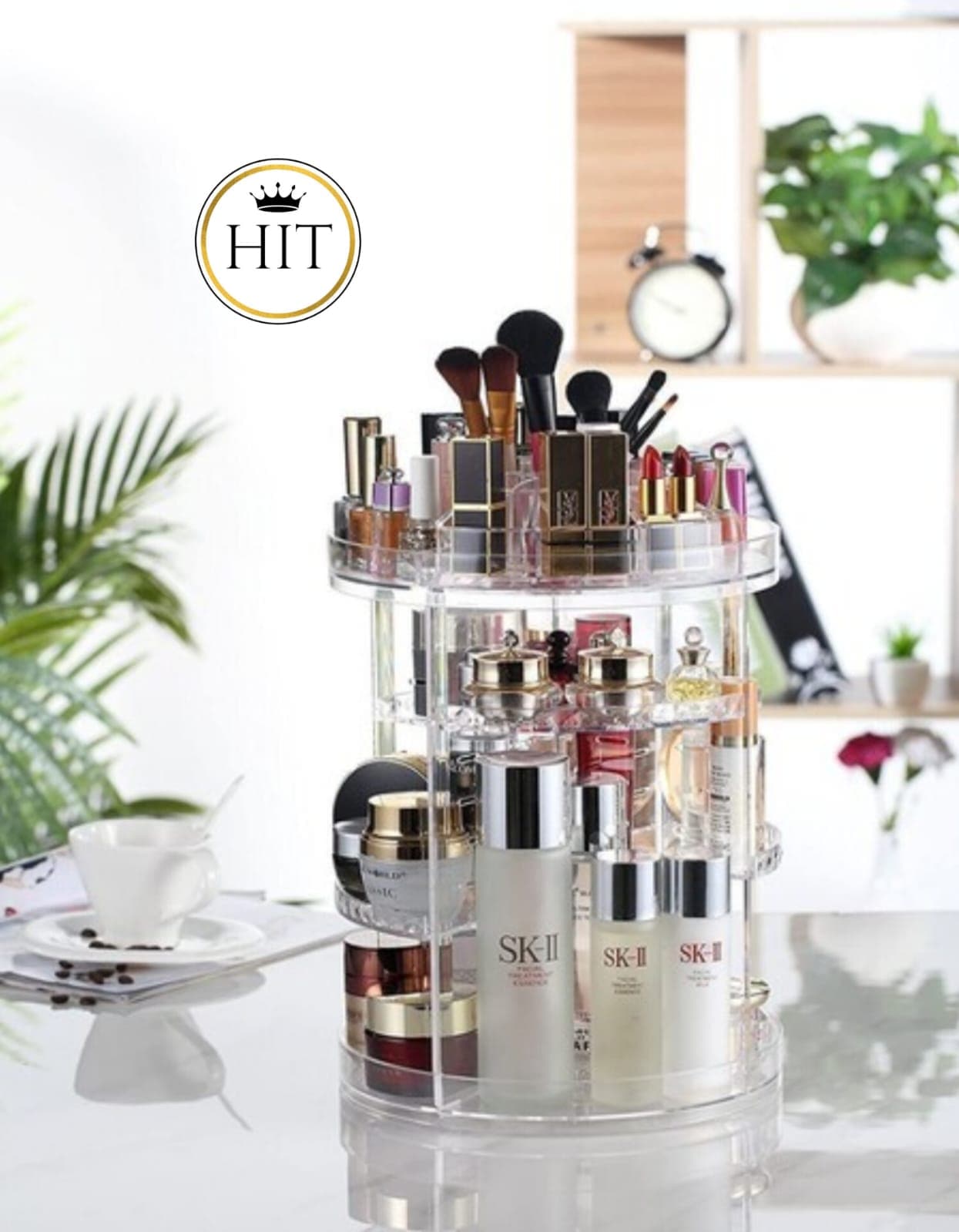 Organizador de maquillaje giratorio de 360 - colombiahit