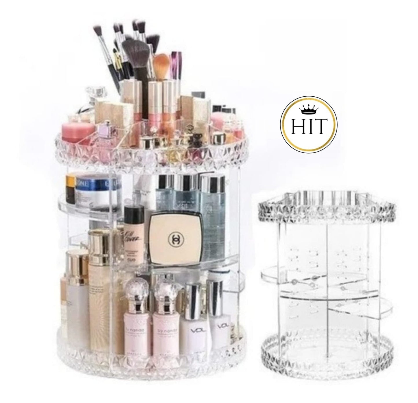 Organizador de maquillaje giratorio de 360 - colombiahit
