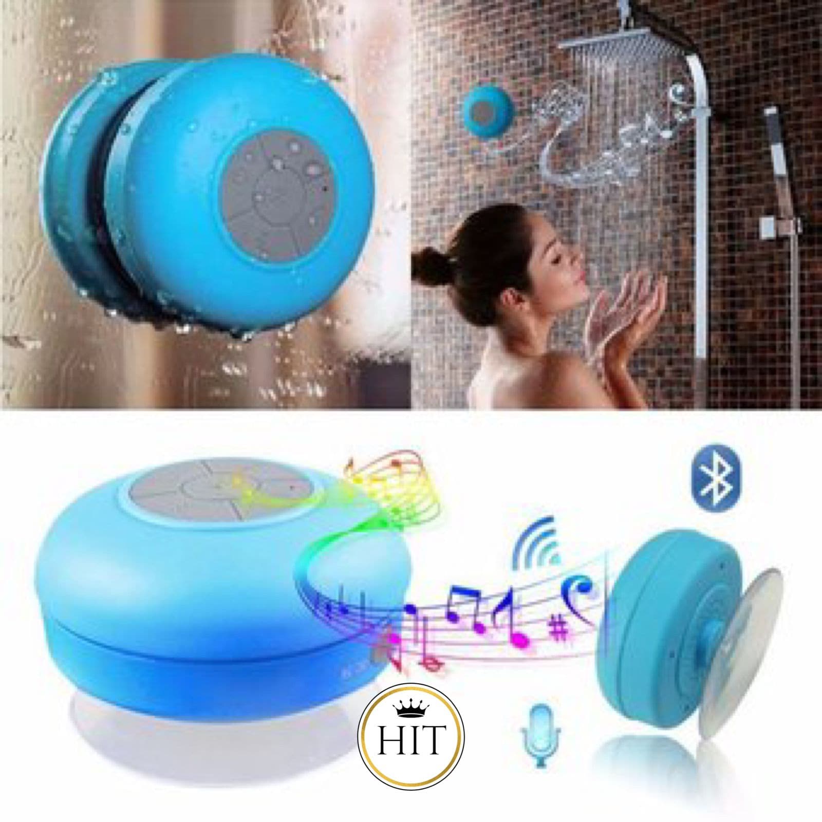 Parlante Ducha Impermeable Bluetooth Resistente Al Agua - colombiahit