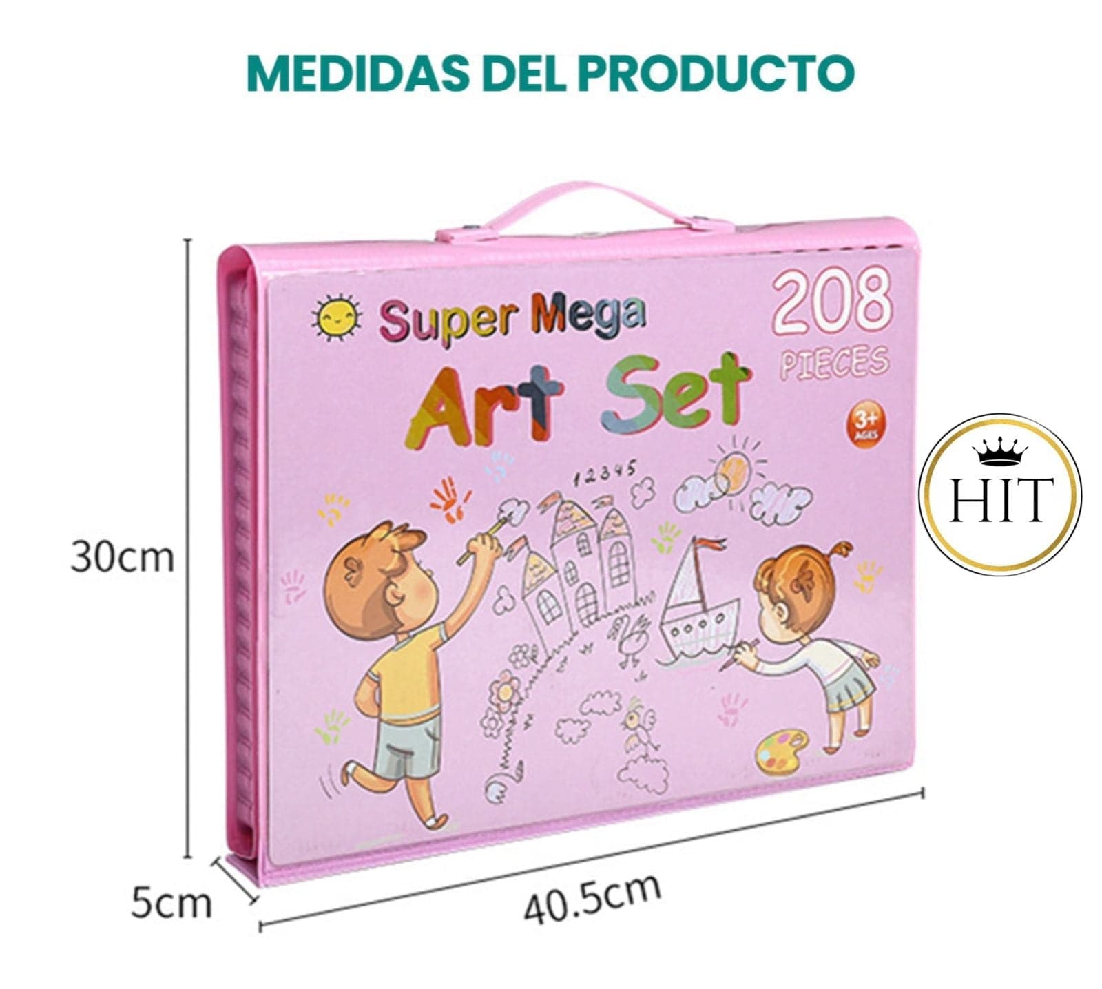 Set De Arte 208 Piezas Maleta Dibujo Creativo Niños - Luegopago