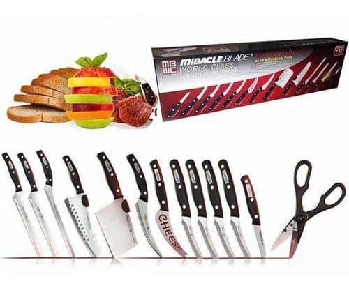 Set De Cuchillos 13 Piezas Miracle Blade - colombiahit