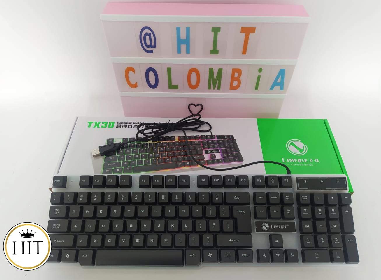 Teclado Retro Iluminado tx30 - colombiahit